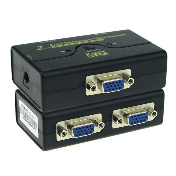 سوئیچ دو پورت VGA کی نت پلاس مدل KPM9021 KNETPLUS KPM9021 VGA Switch 2Port - 2
