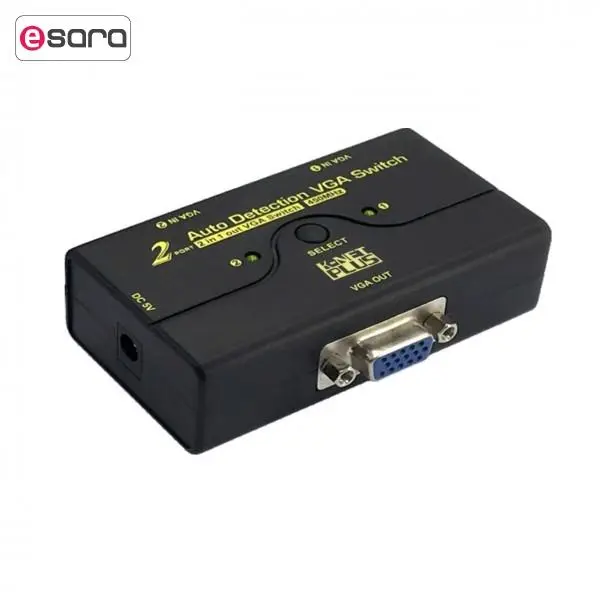سوئیچ دو پورت VGA کی نت پلاس مدل KPM9021 KNETPLUS KPM9021 VGA Switch 2Port