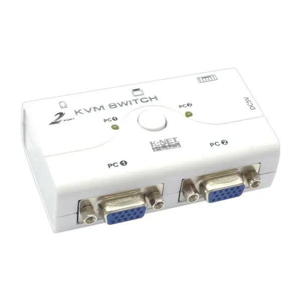 سوییچ دو پورت VGA KVM کی نت پلاس مدل KPP612 KNETPLUS KPP612 Auto VGA KVM 2Port - 3