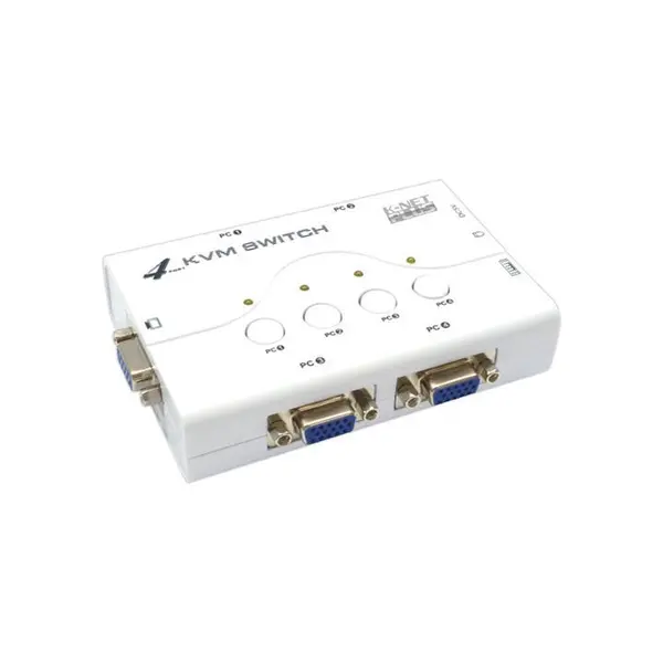 سوییچ VGA KVM چهار پورت PS2 کی نت پلاس مدلKP-P614 KNETPLUS KP-P614 VGA KVM Switch 4port