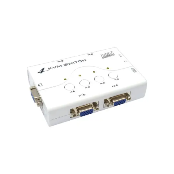 سوییچ VGA KVM چهار پورت PS2 کی نت پلاس مدلKP-P614 KNETPLUS KP-P614 VGA KVM Switch 4port - 3