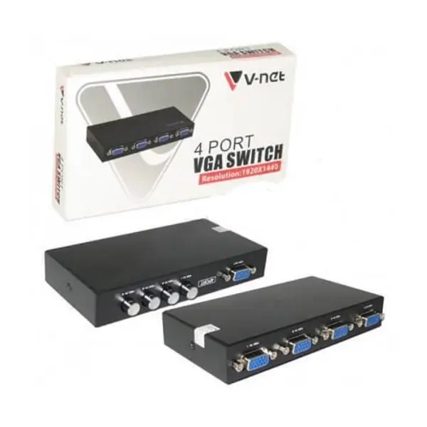 سوئیچ ۴ پورت V-net VGA - 3