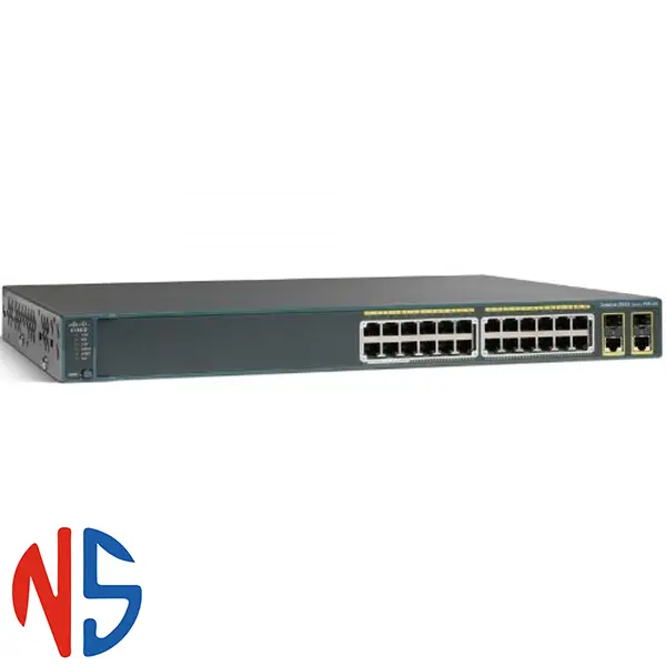 سوئیچ شبکه سیسکو WS-C2960-24TC-S - تصویر 1