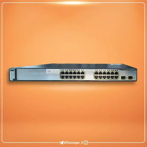 سوئیچ سیسکو WS-C3750-24TS-S - 2