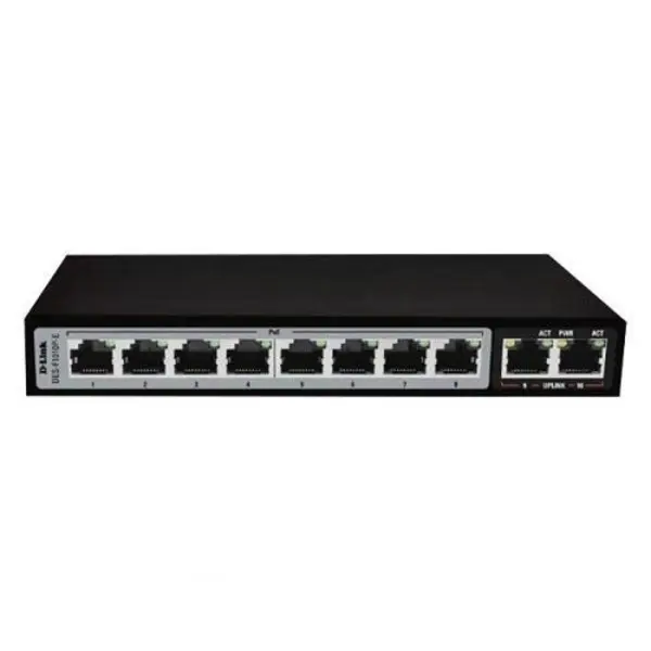 سوئیچ 10 پورت اترنت غیرمدیرتی 8 پورت PoE دی لینک DES-F1010P-E - 2
