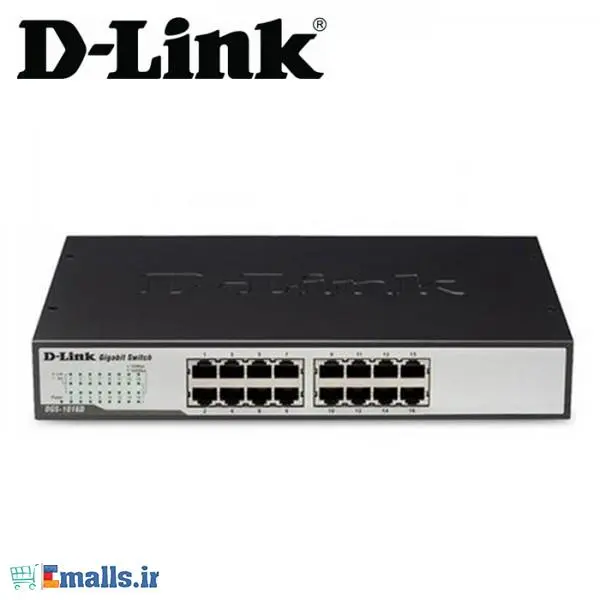 سوییچ 16 پورت گیگابیتی، غیر مدیریتی و دسکتاپ دی-لینک مدل DGS-1016D D-Link DGS-1016D 16-Port Gigabit Unmanaged Desktop Switch - 4