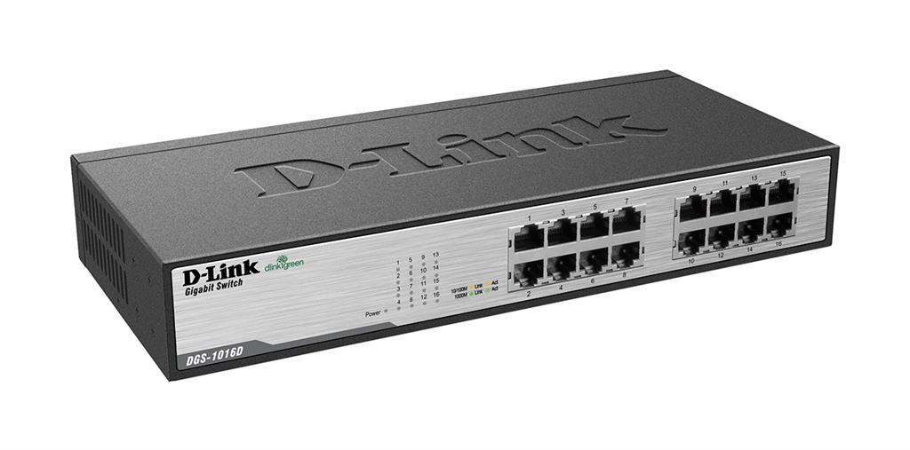 D-Link DGS-1016D 16-Port Gigabit Unmanaged Desktop Switch