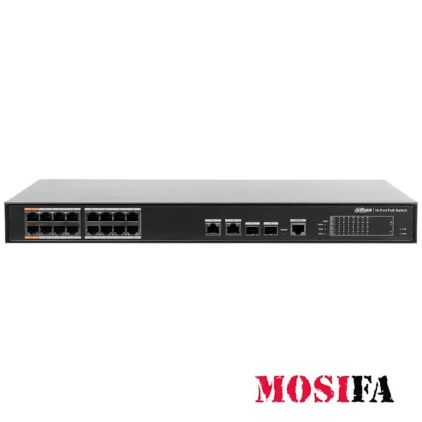 سوییچ 16 پورت داهوا مدل DH-PFS4218-16ET-190 DAHUA DH-PFS4218-16ET-190 16-Port Switch - 2