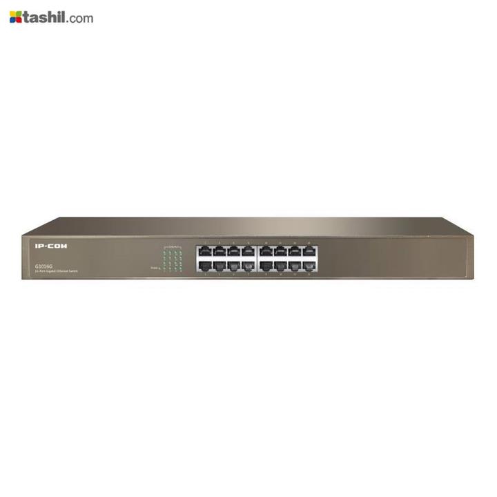 سوئیچ 16 پورت غیر مدیریتی رکمونت آی پی کام G1016G 16-Port Gigabit Unmanaged Rackmount Switch