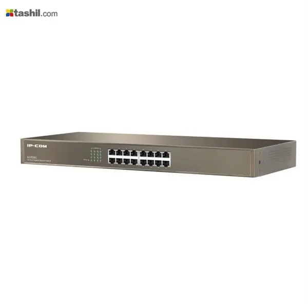 سوئیچ 16 پورت غیر مدیریتی رکمونت آی پی کام G1016G 16-Port Gigabit Unmanaged Rackmount Switch