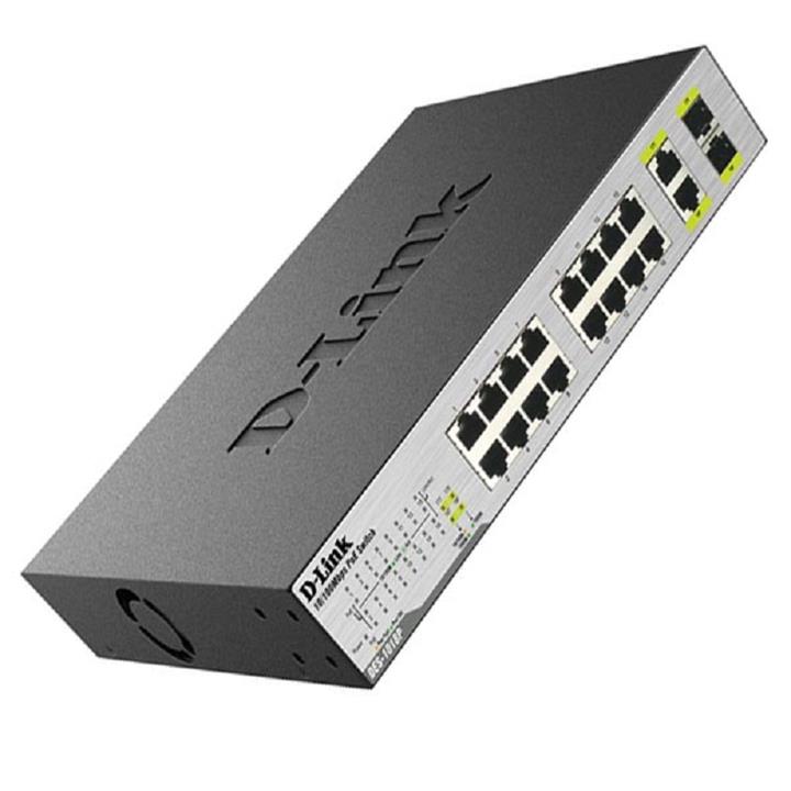 D-Link DES-1018MP 18-Port Fast Ethernet PoE Switches with 2 Gigabit Uplink Ports