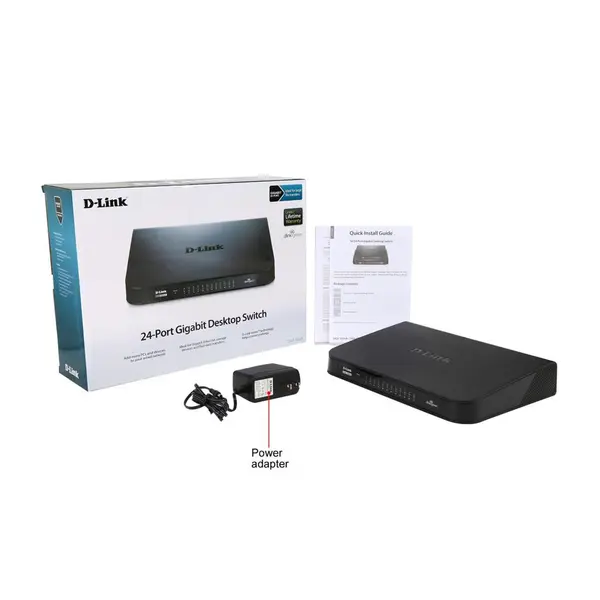 سوییچ 24 پورت غیرمدیریتی دی-لینک مدل DGS-1024A D-Link DGS-1024A 24-Port Unmanaged Gigabit Switch - 4