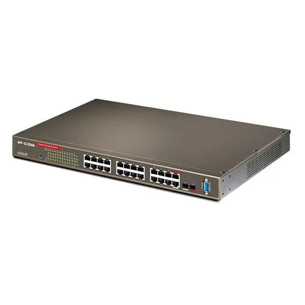 سوئیچ هوشمند 24 پورت گیگ دو پورت sfp آی پی کام IP-COM G3224T