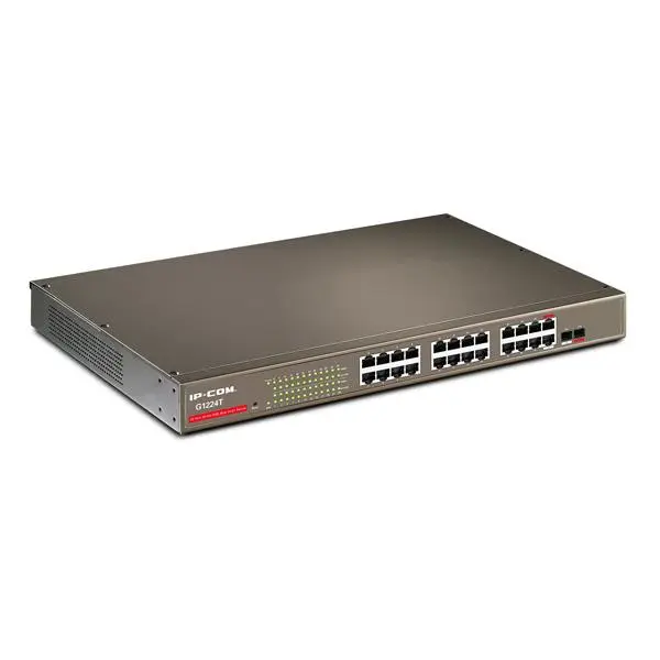 سوئیچ هوشمند 24 پورت گیگ دو پورت SFP کمبو آی پی کام IP-COM G2124T