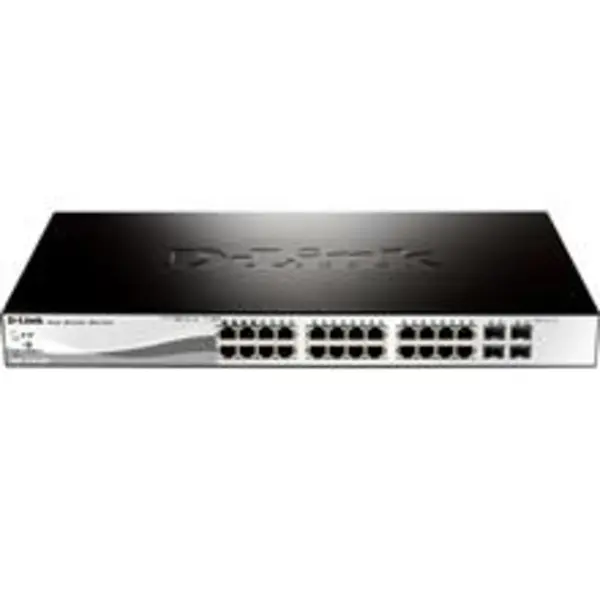 سوئیچ 28 پورت و اسمارت دی لینک دی جی اس 1210 28 پی D-Link DGS-1210-28P Web Smart 28 Port Managed Desktop Rack-Mountable Switch - 5