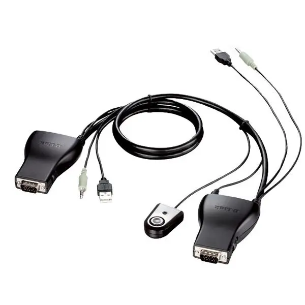 سوییچ 2 پورت USB KVM دی-لینک مدل KVM-222 با جک 3.5 میلی متری صدا D-Link KVM-222 2-Port USB KVM Switch with Audio Support - 3