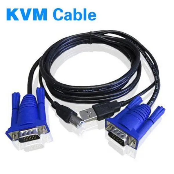 کی وی ام سوییچ 2 پورت V-net مدل Manual USB