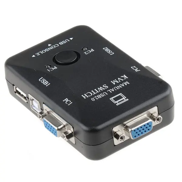 کی وی ام سوییچ 2 پورت V-net مدل Manual USB