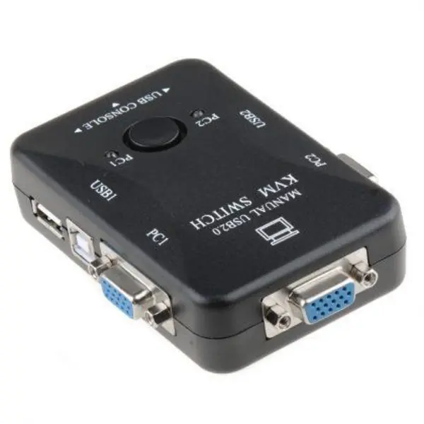کی وی ام سوییچ 2 پورت V-net مدل Manual USB