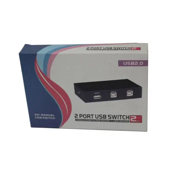دیتاسوئیچ دستی 2 پورت V-net مدل USB - 2