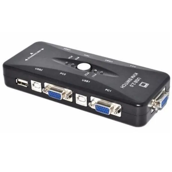 کی وی ام سوییچ 4 پورت V-net مدل Manual USB - 3