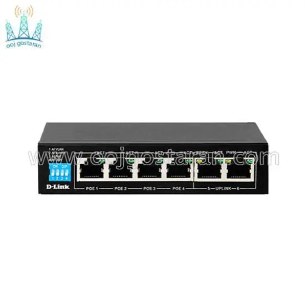 سوئیچ 6 پورت دی لینک DES-F1006P-E