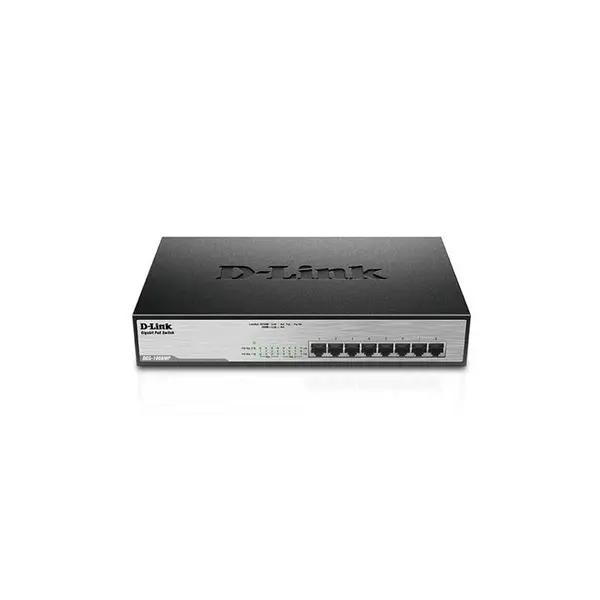 سوئیچ 8 پورت غیر مدیریتی دی لینک دی جی اس 1008 ام پی D-Link DGS-1008MP 8-Port Desktop Gigabit Max PoE Switch - 2