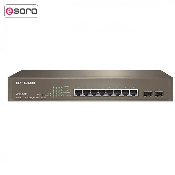 سوییچ 8 پورت گیگابیتی POE آی پی کام مدل IP-COM G3210P