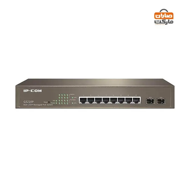سوییچ 8 پورت گیگابیتی POE آی پی کام مدل IP-COM G3210P