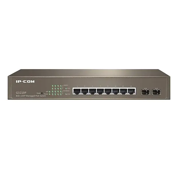 سوییچ 8 پورت گیگابیتی POE آی پی کام مدل IP-COM G3210P