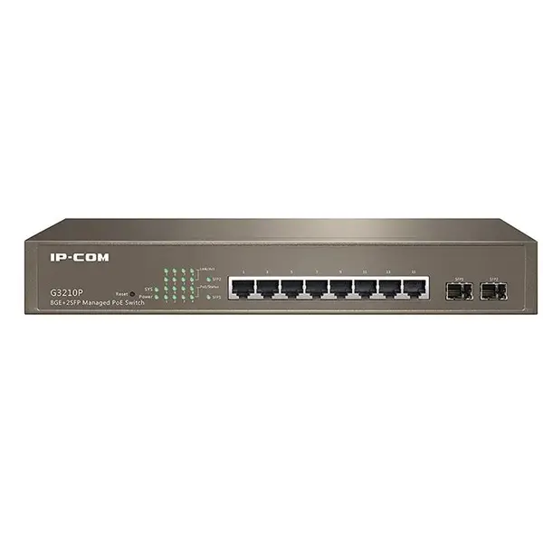 سوییچ 8 پورت گیگابیتی POE آی پی کام مدل IP-COM G3210P