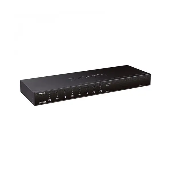 سوییچ 8 پورت PS2/USB دی-لینک مدل KVM-440 D-Link KVM-440 PS2/USB 8 Port Combo KVM Switch