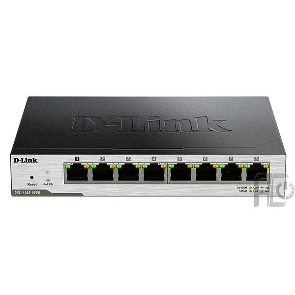 سوییچ مدیریتی هوشمند DGS-1100-08PD Switch: D-Link Managed DGS-1100-08PD - 5