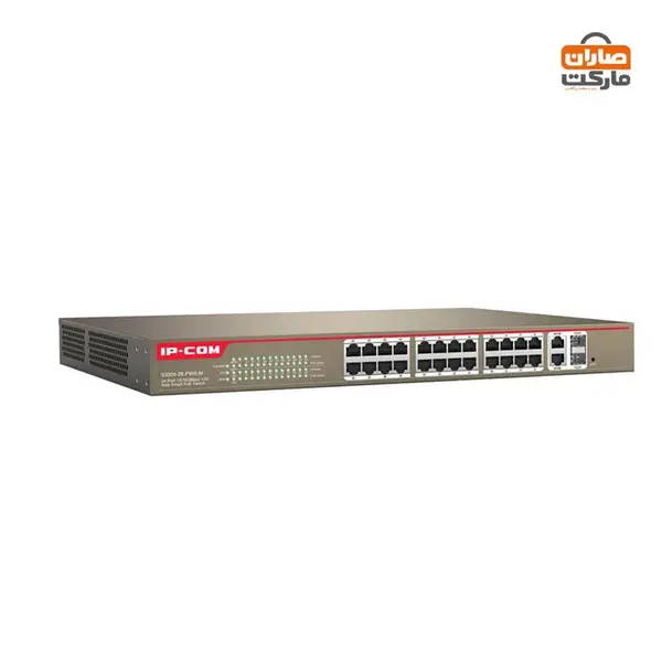 سوئیچ PoE آی پی کام 24 پورت S3300-26-PWR-m - 2