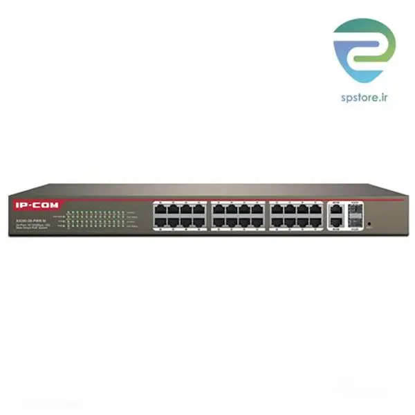 سوئیچ PoE آی پی کام 24 پورت S3300-26-PWR-m