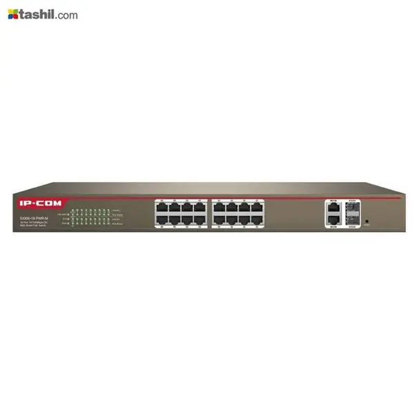 سوئیچ POE شانزده پورت هوشمند آی پی کام IP-COM F1218P