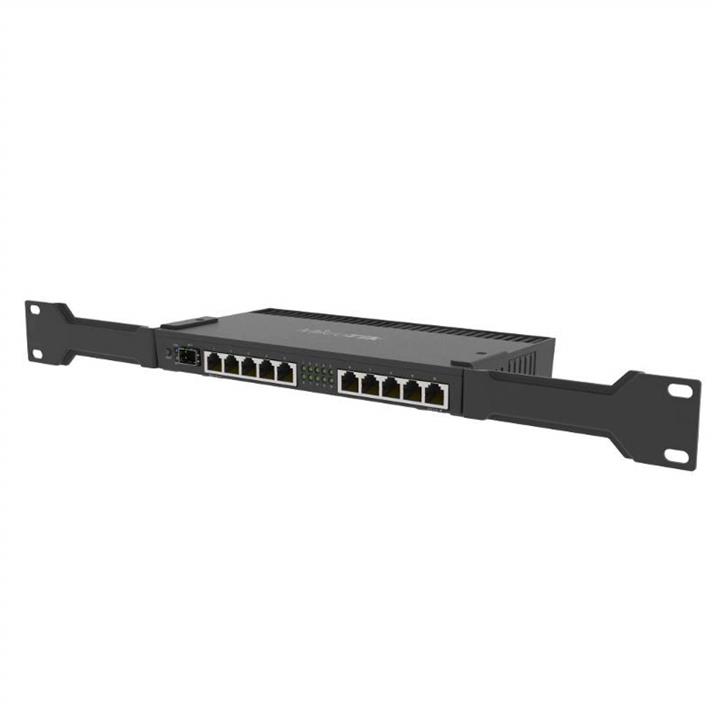 روتربرد رکمونت 10 پورت گیگ میکروتیک RB4011iGS+RM MikroTik RB4011 Ethernet 10-Port Gigabit Router (RB4011iGS+RM)