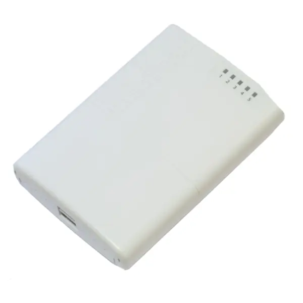 روتر میکروتیک PowerBox پنج پورت 4 پورت Poe و یک پورت 10.100 Mikrotik RB750P-PBr2 PowerBox - 4