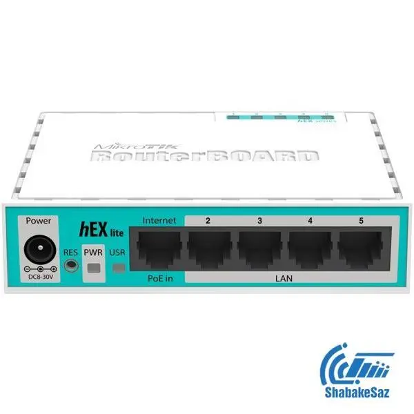 روتر شبکه 5 پورت میکروتیک مدل hEX lite MikroTik RB750r2 hEX lite - 4