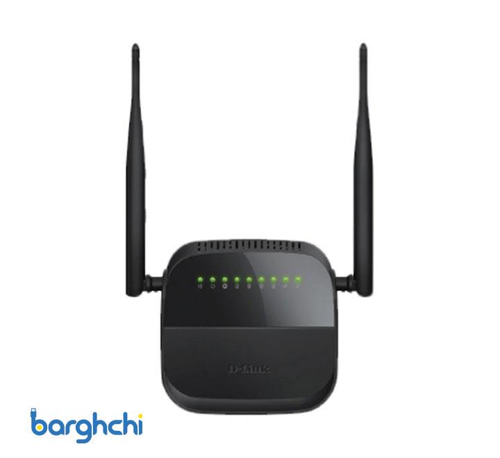 مودم روتر ADSL2 Plus بی سیم N300 دی لینک مدل DSL-124 New D-Link DSL-124 Wireless N300 ADSL2+ Modem Router