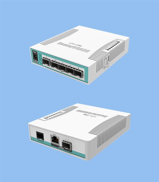 کلود روتر سوییچ میکروتیک مدل CRS106-1C-5S MikroTik Cloud Router Switch CRS106-1C-5S