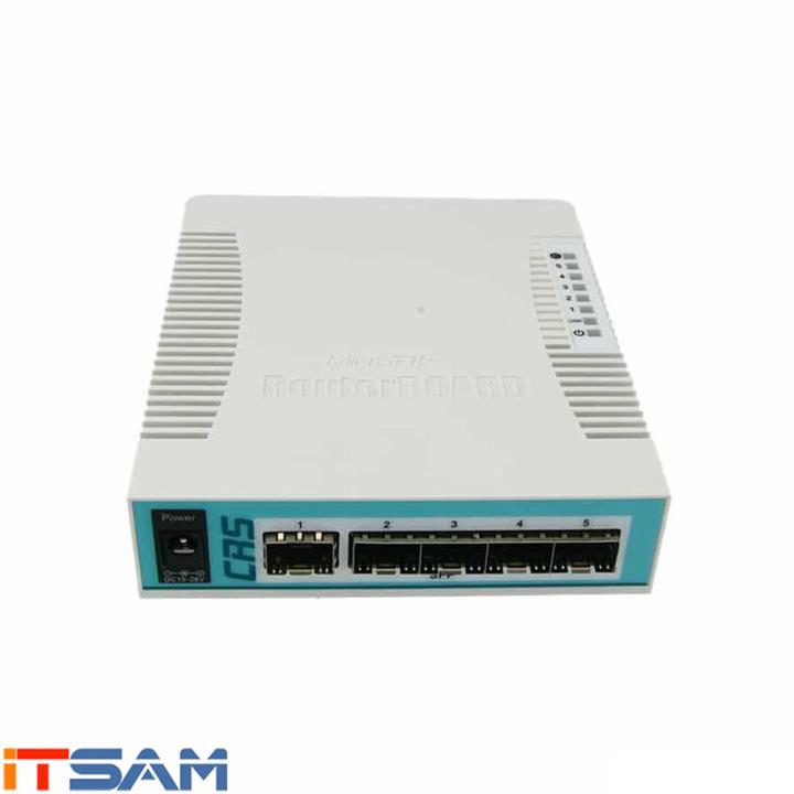 کلود روتر سوییچ میکروتیک مدل CRS106-1C-5S MikroTik Cloud Router Switch CRS106-1C-5S