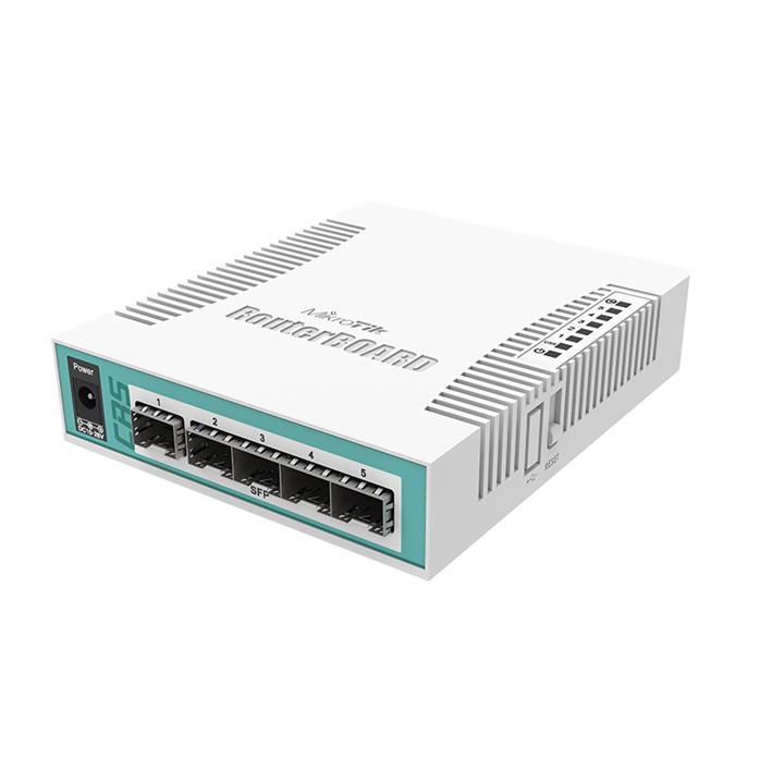 کلود روتر سوییچ میکروتیک مدل CRS106-1C-5S MikroTik Cloud Router Switch CRS106-1C-5S