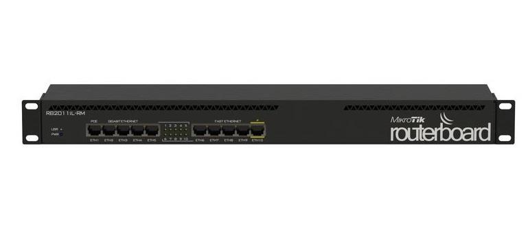 روتر میکروتیک MikroTik RB2011iL-RM RB2011iL-RM Ethernet Gigabit Desktop Router