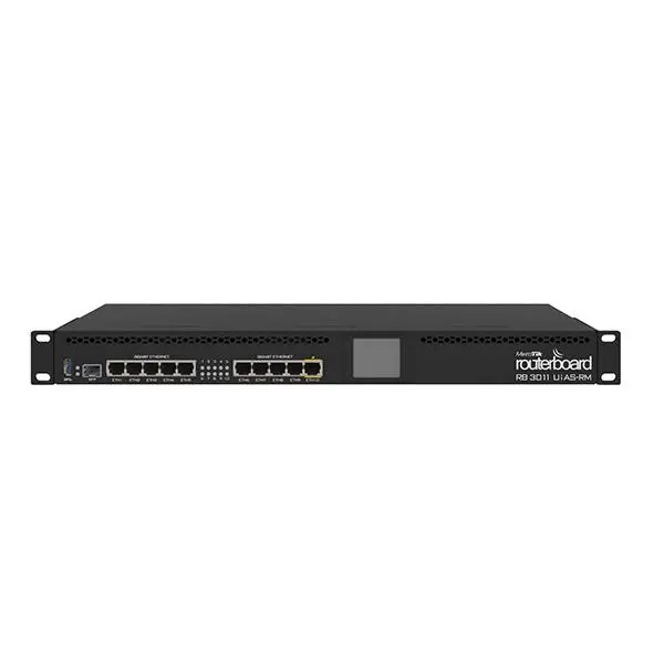 روتر میکروتیک Rb3011 ده پورت 10.100.1000 Mikrotik RB3011UiAS-RM