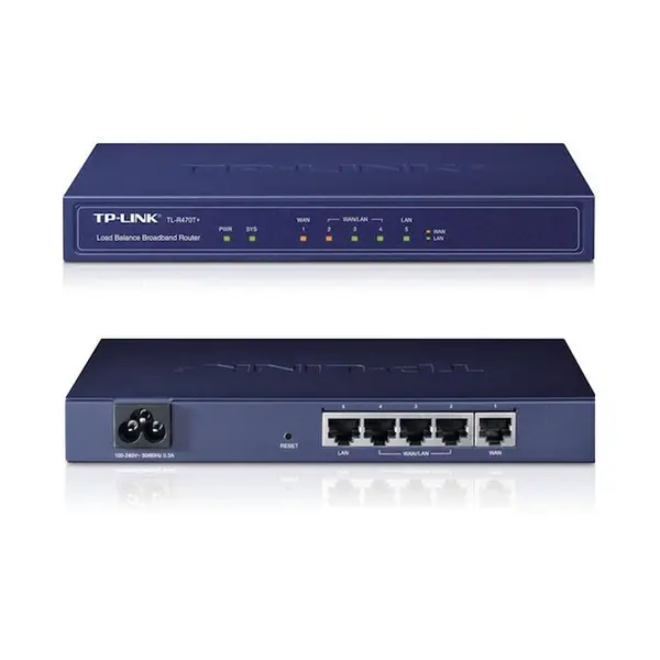 روتر و متعادل کننده پهنای باند تی پی-لینک مدل TL-R470T Plus TP-LINK TL-R470T Plus Load Balance Broadband Router - 3
