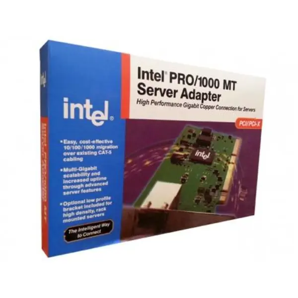 کارت شبکه گیگابیتی اینتل مدل پرو 1000 ام تی مخصوص سرورهای حرفه ای Intel PWLA8490MT PRO/1000 MT Server Adapter - 5