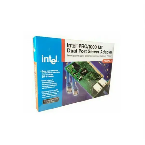 کارت شبکه گیگابیتی اینتل مدل پرو 1000 ام تی Intel PRO-1000 MT Dual Port 8492mt - 2