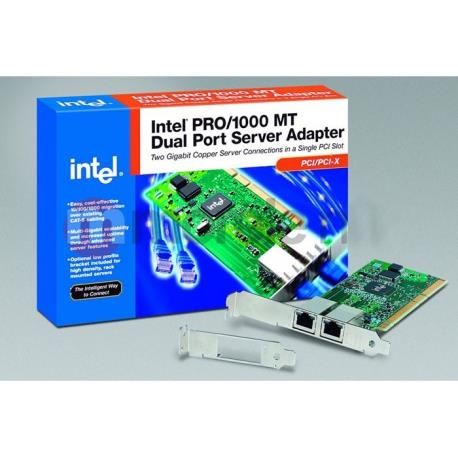 کارت شبکه گیگابیتی اینتل مدل پرو 1000 ام تی Intel PRO-1000 MT Dual Port (8492mt)