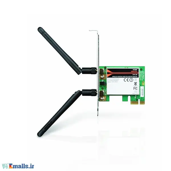 دی لینک کارت شبکه بی سیم دسکتاپ ان 300 DWA-566 D-Link Wireless N 300 Dual Band PCI Express Desktop Adapter DWA-566 - 5